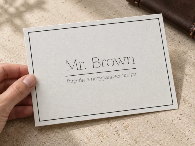 Подарунковий сертифікат Mr. Brown