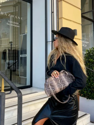 Chia bag в лімітованій італійській шкірі з фактурою пітон✨ 2750 ₴